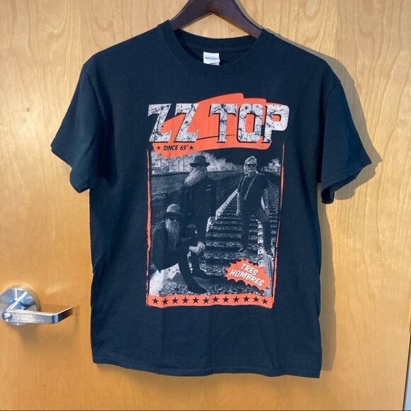 ZZ TOP Sz  M Band Tee Tres Hombres Gildan - Picture 1 of 4